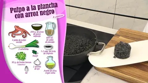 Ingredientes Pulpo a la plancha con arroz negro Ingredientes Pulpo a la plancha con arroz negro