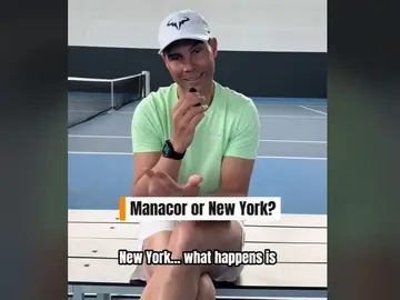 Rafa Nadal contestando preguntas en su TikTok Rafa Nadal contestando preguntas en su TikTok