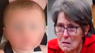 Imagen del beb&eacute; y de su abuela