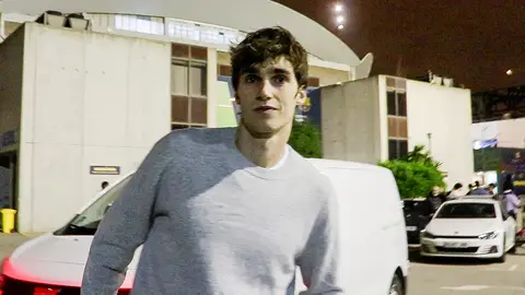 Pablo Urdangarin saliendo de un partido de balonmano Pablo Urdangarin saliendo de un partido de balonmano