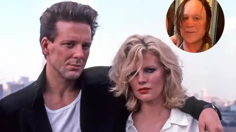 Mickey Rourke y Kim Basinger en Nueve semanas y media Mickey Rourke y Kim Basinger en Nueve semanas y media