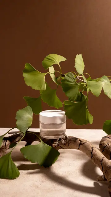 Cosmético entre plantas Cosmético entre plantas