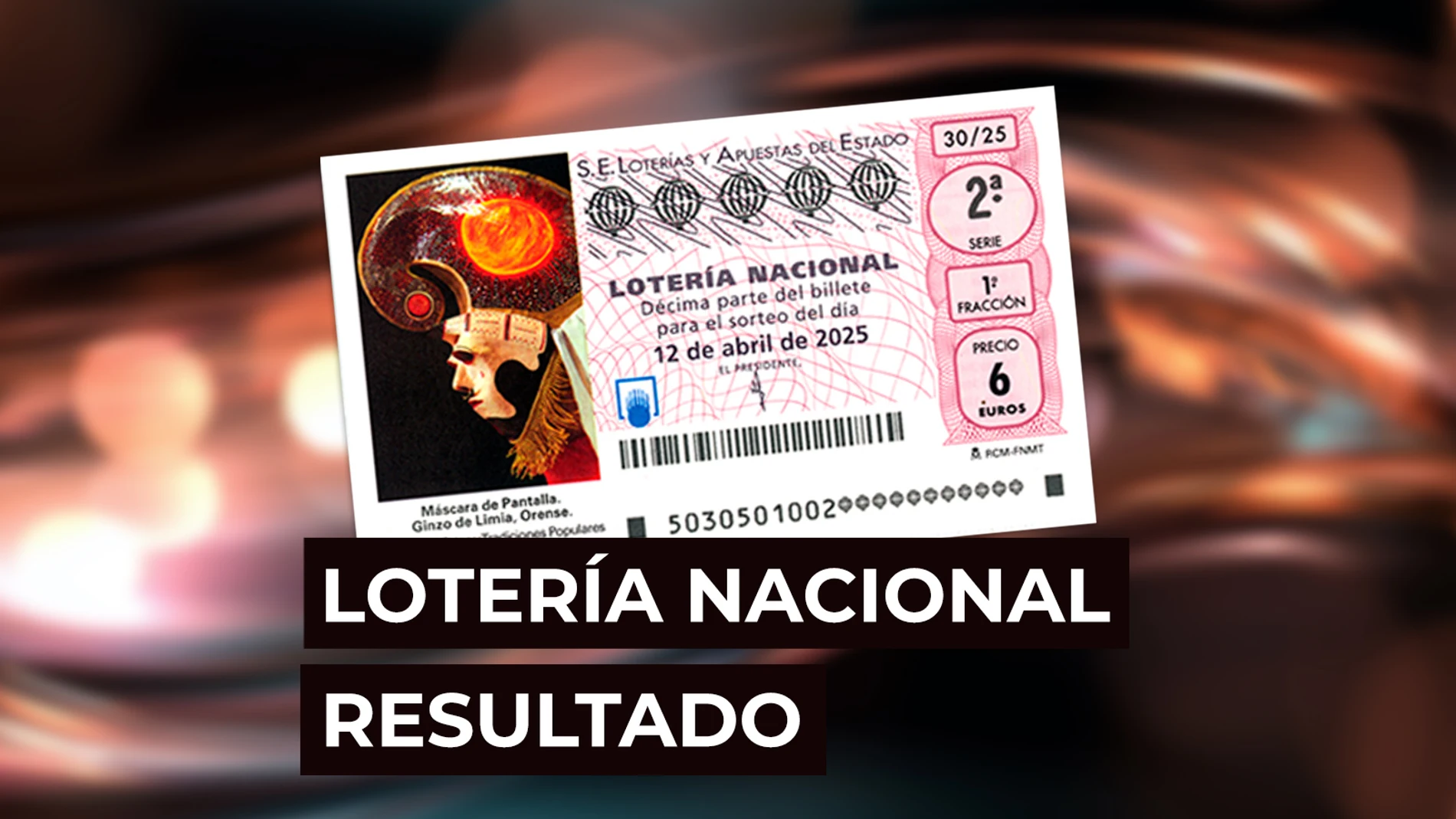 Sorteo Lotería Nacional: Comprobar décimo de hoy sábado 12 de abril, en directo Sorteo Lotería Nacional: Comprobar décimo de hoy sábado 12 de abril, en directo