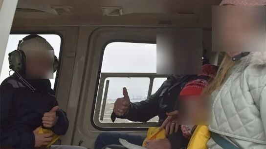 Merc&eacute; Camprub&iacute; Montal, junto a su marido y sus tres hijos, antes de sufrir el accidente en Nueva York