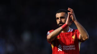 Mohamed Salah, en un partido con el Liverpool 