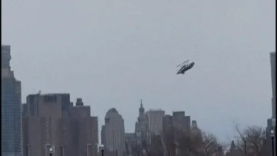 Momento de la caída del helicóptero Antena3 Noticias