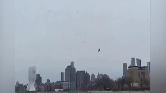 Helicóptero cayendo en el río Hudson Antena 3 Noticias