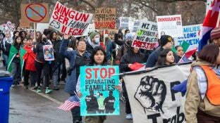 Manifestaci&oacute;n inmigrantes EEUU