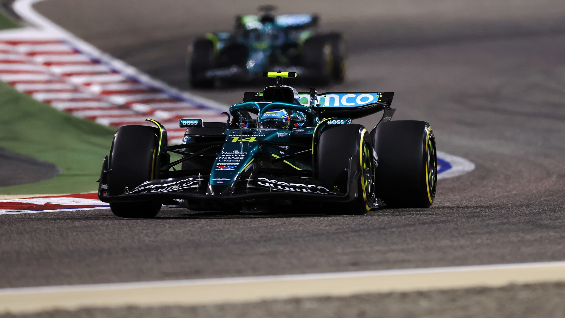 Fernando Alonso durante el GP de Bahréin Fernando Alonso durante el GP de Bahréin