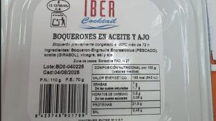 Alerta por listeriosis en un lote de boquerones en aceite y ajo distribuidos en la Comunidad Valencia y Murcia