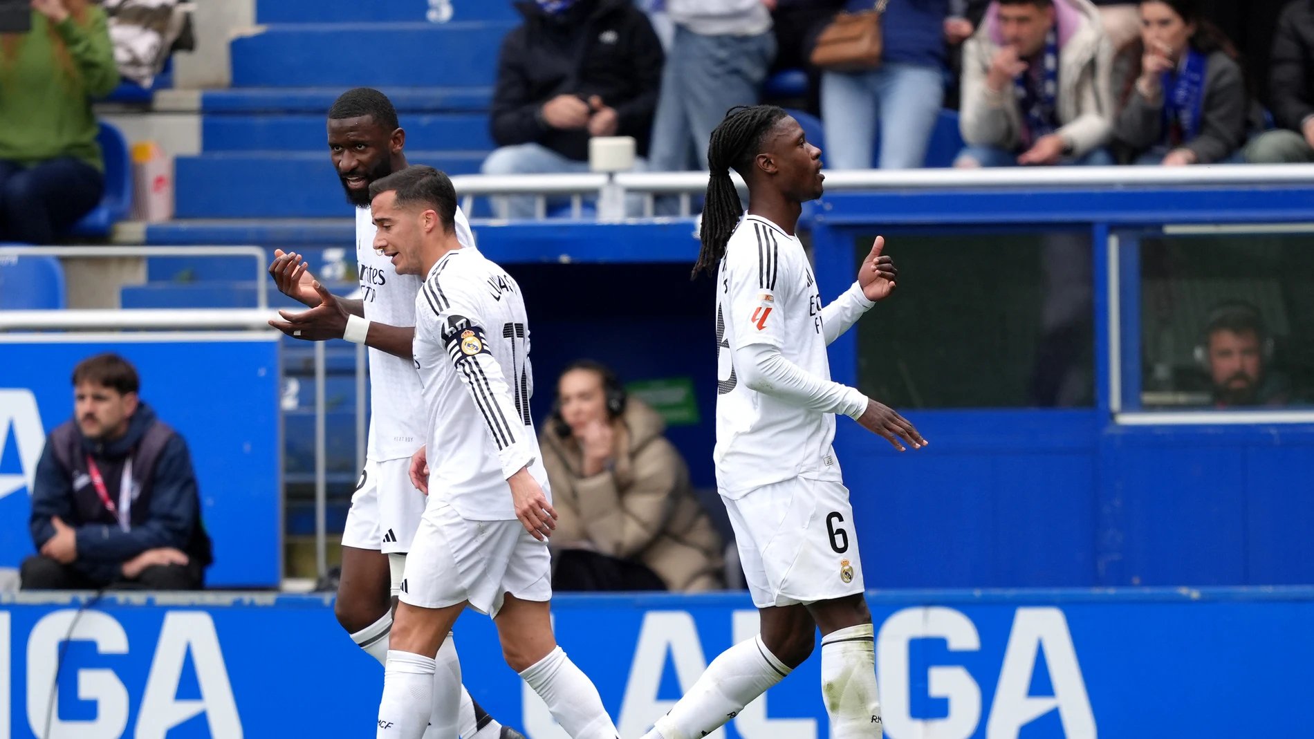 Camavinga celebra su gol ante el Alavés en Mendizorroza Camavinga celebra su gol ante el Alavés en Mendizorroza