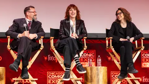 Judd Nelson, Molly Ringwald y Ally Sheedy durante el encuentro Judd Nelson, Molly Ringwald y Ally Sheedy durante el encuentro