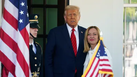 Meloni y Trump Meloni y Trump