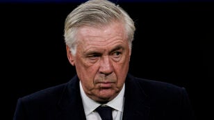 Carlo Ancelotti en el partido contra el Arsenal