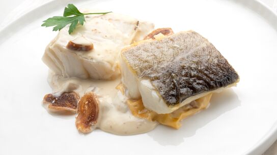 Bacalao con higos secos y miel