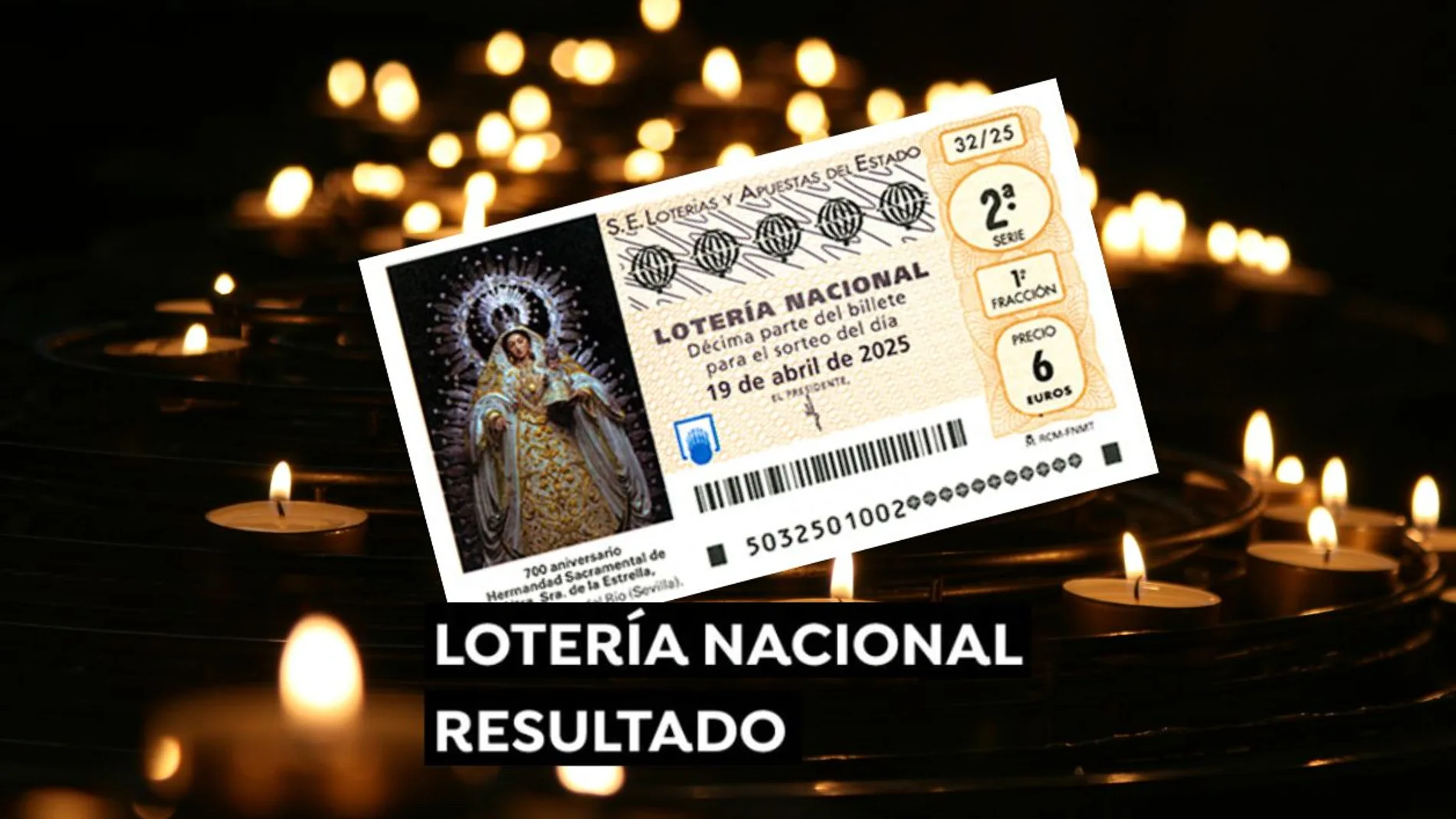 Sorteo Lotería Nacional: Comprobar décimo de hoy sábado 19 de abril, en directo Sorteo Lotería Nacional: Comprobar décimo de hoy sábado 19 de abril, en directo