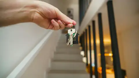 Imagen de archivo de las llaves de una casa. Imagen de archivo de las llaves de una casa.