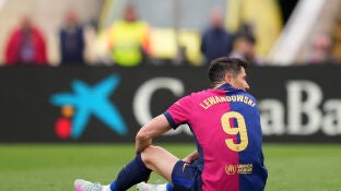 Lewandowski, lesionado en el partido ante el Celta