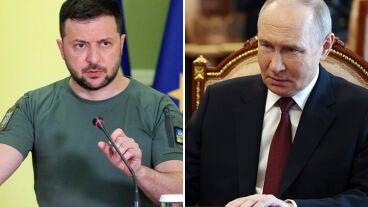 Putin y Zelenski
