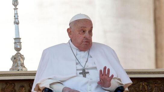 Imagen de archivo de este mes de abril del papa Francisco