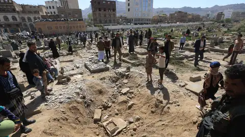 Bombardeos de EE.UU. en el centro de Saná Bombardeos de EE.UU. en el centro de Saná