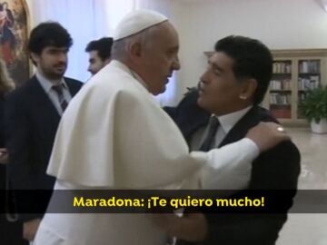 El Papa Francisco y Maradona