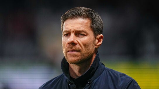 Xabi Alonso durante un partido del Bayer Leverkusen