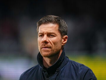 Xabi Alonso durante un partido del Bayer Leverkusen
