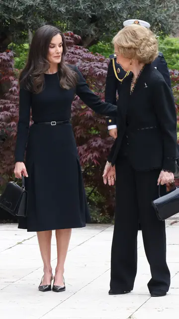 Gesto de cariño de Letizia a Sofía Gesto de cariño de Letizia a Sofía