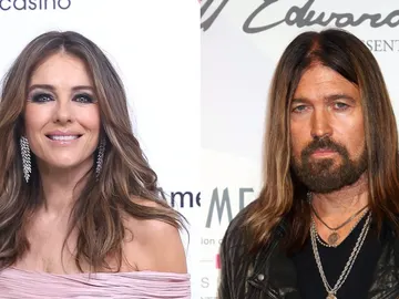 Elizabeth Hurley y Billy Ray Cyrus Elizabeth Hurley y Billy Ray Cyrus