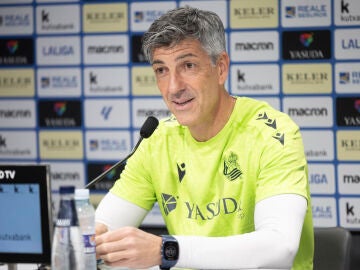 Imanol Alguacil en rueda de prensa