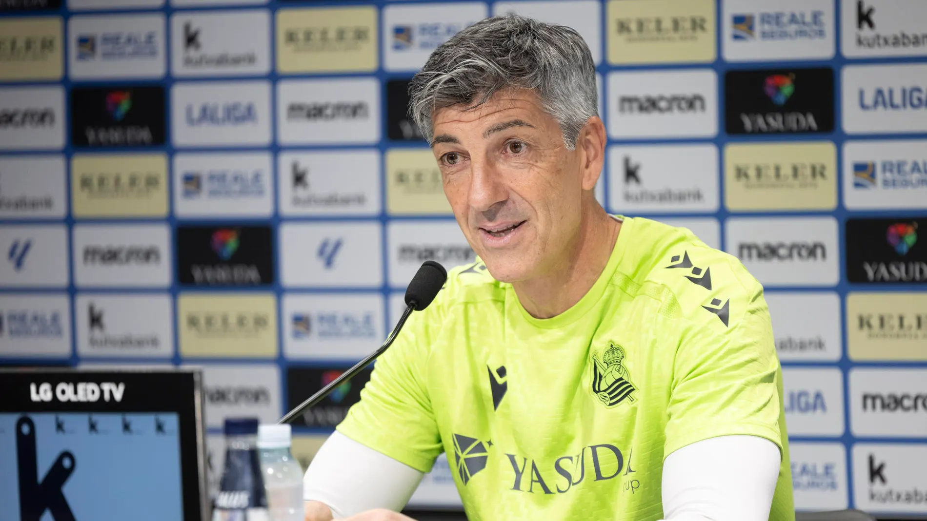 Imanol Alguacil en rueda de prensa Imanol Alguacil en rueda de prensa