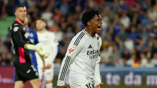 Endrick lamenta una ocasión fallada en el Coliseum Endrick lamenta una ocasión fallada en el Coliseum