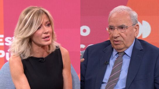 Susanna Griso y Alfonso Guerra en Espejo P&uacute;blico.