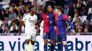 Vinícius, Koundé y Gavi, en un clásico entre Real Madrid y Barcelona Vinícius, Koundé y Gavi, en un clásico entre Real Madrid y Barcelona