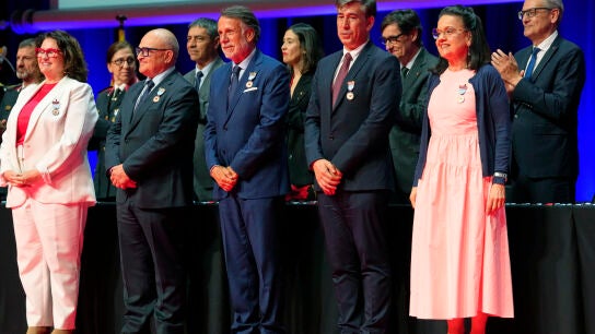 Jos&eacute; Creu Heras en la entrega de premios