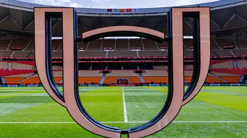 El Estadio de la Cartuja en Sevilla, escenario de la final de la Copa del Rey El Estadio de la Cartuja en Sevilla, escenario de la final de la Copa del Rey