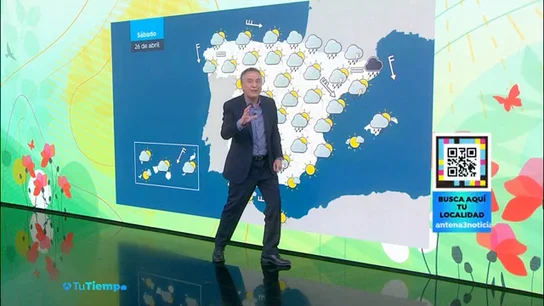 Roberto Brasero: "Esta tarde vuelven las tormentas pero el fin de semana ya parecerá verano" Roberto Brasero: "Esta tarde vuelven las tormentas pero el fin de semana ya parecerá verano"