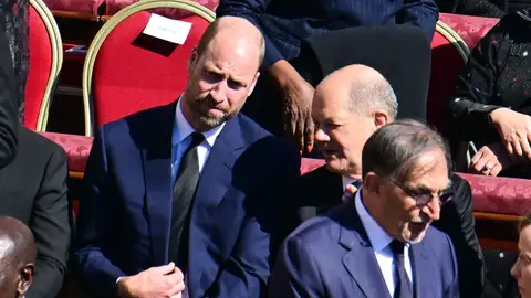El príncipe Guillermo en el funeral del papa Francisco El príncipe Guillermo en el funeral del papa Francisco