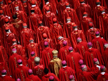 Imagen del entierro del papa Francisco.