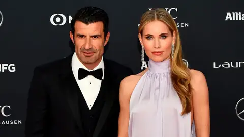 Luis Figo y Helen Svedin en los Laureus 2018 Luis Figo y Helen Svedin en los Laureus 2018