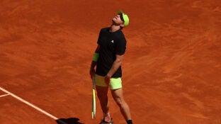 Alejandro Davidovich durante el partido ante Zverev