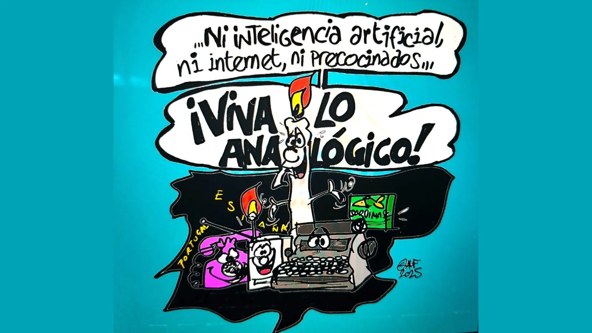 El apagón masivo, en la viñeta gráfica El apagón masivo, en la viñeta gráfica