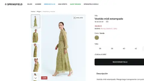 Vestido floral de Springfield Vestido floral de Springfield