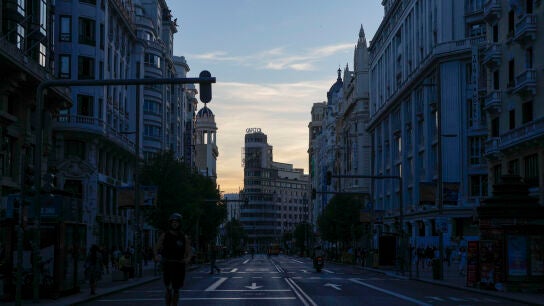 La Gran V&iacute;a, en pleno apag&oacute;n el&eacute;ctrico