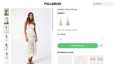 Vestido floral de Pull and Bear Vestido floral de Pull and Bear