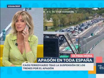 Susanna Griso recibe la llamada de su hija en directo, atrapada en el centro de Madrid por el apag&oacute;n el&eacute;ctrico