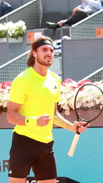 Stéfanos Tsitsipás en el Mutua Madrid Open Stéfanos Tsitsipás en el Mutua Madrid Open