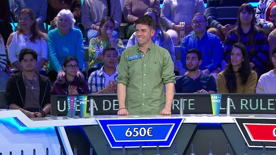 Sin comodín en mano, Pepe tira sin mirar y cae en la Quiebra perdiendo 650 euros y el turno Sin comodín en mano, Pepe tira sin mirar y cae en la Quiebra perdiendo 650 euros y el turno