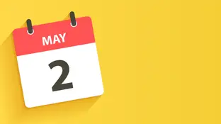 Calendario con fecha del 2 de mayo Calendario con fecha del 2 de mayo